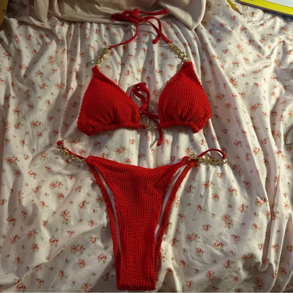 New Red Bikini Set